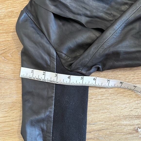 Trouvé Real Leather Drape Jacket Women's XS - Picture 7 of 12